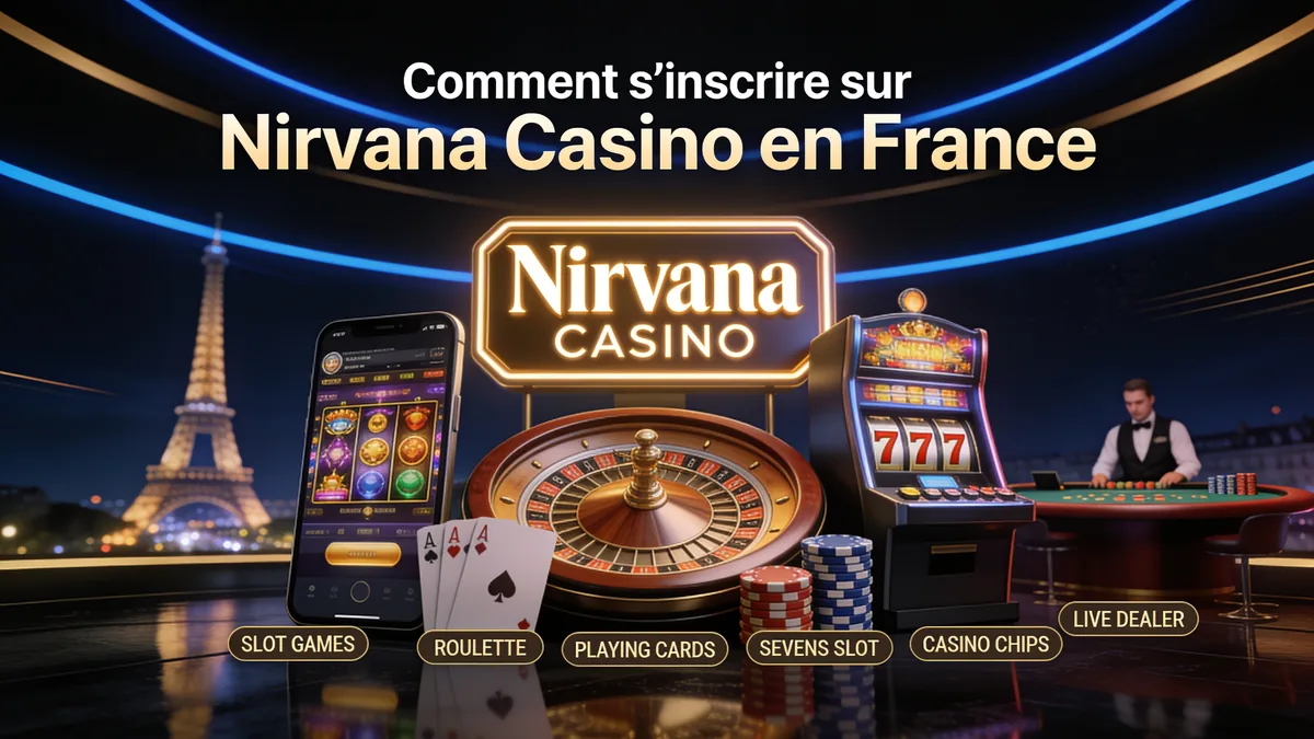 Comment s’inscrire sur Nirvana Casino en France pour les joueurs en France